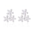 Fashion Snowflake Stainless Steel Plating Ear Studs 1 Pair