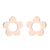 Fashion Snowflake Stainless Steel Plating Ear Studs 1 Pair