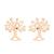 Fashion Snowflake Stainless Steel Plating Ear Studs 1 Pair