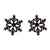 Fashion Snowflake Stainless Steel Plating Ear Studs 1 Pair