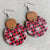 Fashion Snowflake Wood Handmade Christmas Women's Earrings 1 Pair