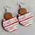 Fashion Snowflake Wood Handmade Christmas Women's Earrings 1 Pair