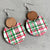 Fashion Snowflake Wood Handmade Christmas Women's Earrings 1 Pair