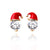 Fashion Snowman Alloy Inlay Rhinestones Women's Earrings Ear Studs 1 Pair