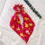 Fashion Snowman Cloth Printing Hair Tie 1 Piece