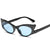 Fashion Solid Color Ac Cat Eye Diamond Full Frame Women's Sunglasses