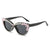 Fashion Solid Color Ac Cat Eye Diamond Full Frame Women's Sunglasses