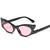 Fashion Solid Color Ac Cat Eye Diamond Full Frame Women's Sunglasses