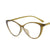 Fashion Solid Color Ac Cat Eye Full Frame Optical Glasses