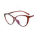 Fashion Solid Color Ac Cat Eye Full Frame Optical Glasses