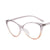 Fashion Solid Color Ac Cat Eye Full Frame Optical Glasses