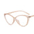 Fashion Solid Color Ac Cat Eye Full Frame Optical Glasses