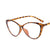 Fashion Solid Color Ac Cat Eye Full Frame Optical Glasses