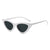 Fashion Solid Color Ac Cat Eye Full Frame Women's Sunglasses