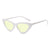 Fashion Solid Color Ac Cat Eye Full Frame Women's Sunglasses