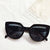 Fashion Solid Color Ac Cat Eye Full Frame Women's Sunglasses