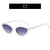 Fashion Solid Color Ac Cat Eye Half Frame Women's Sunglasses