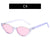 Fashion Solid Color Ac Cat Eye Half Frame Women's Sunglasses