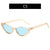 Fashion Solid Color Ac Cat Eye Half Frame Women's Sunglasses