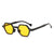 Fashion Solid Color Ac Polygon Full Frame Men's Sunglasses