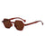 Fashion Solid Color Ac Polygon Full Frame Men's Sunglasses