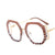 Fashion Solid Color Ac Polygon Full Frame Optical Glasses