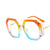 Fashion Solid Color Ac Polygon Full Frame Optical Glasses