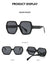 Fashion Solid Color Ac Polygon Full Frame Women's Sunglasses