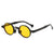 Fashion Solid Color Ac Round Frame Full Frame Men's Sunglasses