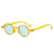 Fashion Solid Color Ac Round Frame Full Frame Men's Sunglasses