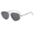 Fashion Solid Color Ac Round Frame Full Frame Women's Sunglasses