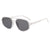 Fashion Solid Color Ac Round Frame Full Frame Women's Sunglasses