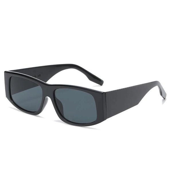 Fashion Solid Color Ac Square Full Frame Men's Sunglasses