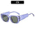 Fashion Solid Color Ac Square Full Frame Men's Sunglasses