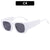 Fashion Solid Color Ac Square Full Frame Men's Sunglasses