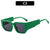 Fashion Solid Color Ac Square Full Frame Men's Sunglasses