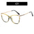 Fashion Solid Color Ac Square Full Frame Optical Glasses