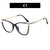 Fashion Solid Color Ac Square Full Frame Optical Glasses