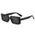 Fashion Solid Color Ac Square Full Frame Women's Sunglasses