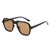 Fashion Solid Color Ac Square Full Frame Women's Sunglasses