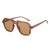 Fashion Solid Color Ac Square Full Frame Women's Sunglasses