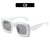 Fashion Solid Color Ac Square Full Frame Women's Sunglasses