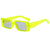 Fashion Solid Color Ac Square Full Frame Women's Sunglasses