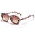 Fashion Solid Color Ac Square Full Frame Women's Sunglasses