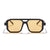 Fashion Solid Color Ac Square Full Frame Women's Sunglasses