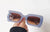 Fashion Solid Color Ac Square Full Frame Women's Sunglasses