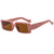 Fashion Solid Color Ac Square Full Frame Women's Sunglasses