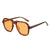 Fashion Solid Color Ac Square Full Frame Women's Sunglasses