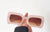 Fashion Solid Color Ac Square Full Frame Women's Sunglasses