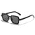 Fashion Solid Color Ac Square Full Frame Women's Sunglasses